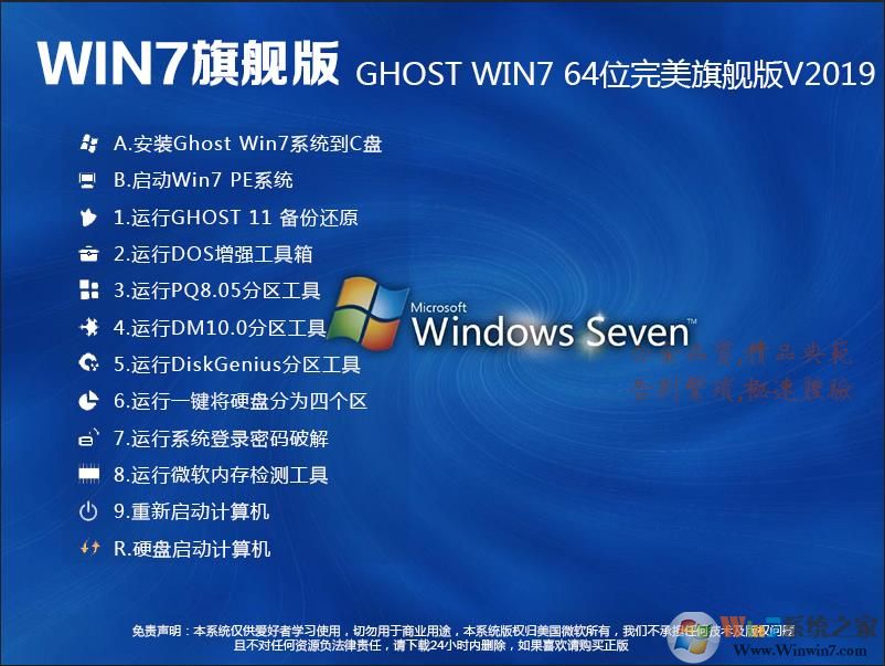 Win7旗舰版正式版64位GHOST下载