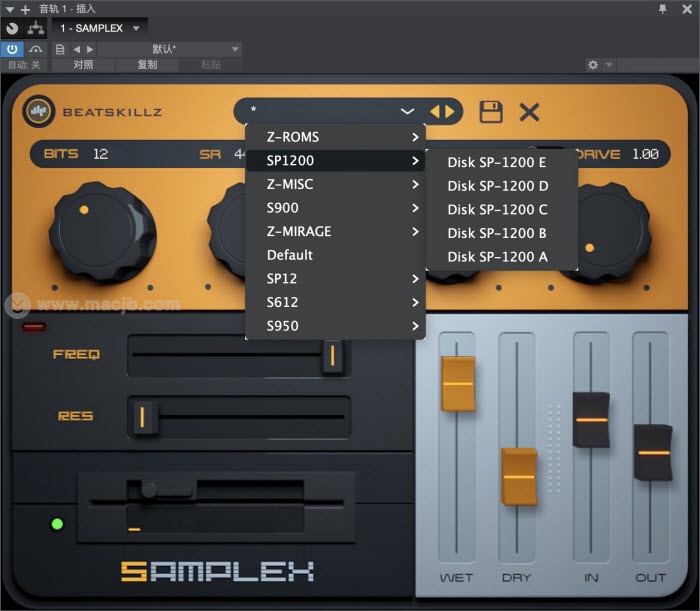 BeatSkillz SampleX(采样器仿真插件)v1.1.0 官方半