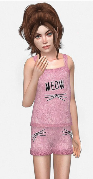 模拟人生4猫咪胡须睡衣MOD