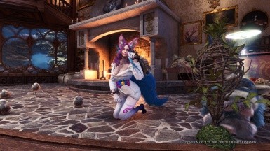 怪物猎人世界冰原英雄联盟狐狸MOD
