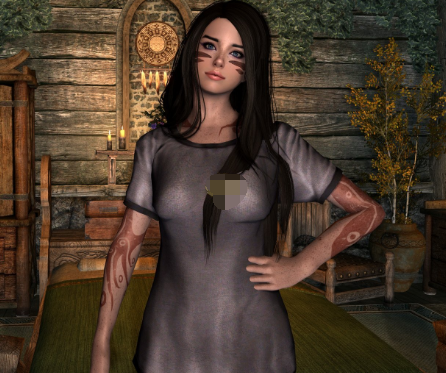 上古卷轴5重制版女性的可爱睡衣MOD