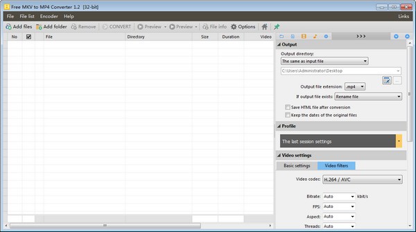 Free MKV to MP4 Converter(MKV转MP4转换器)