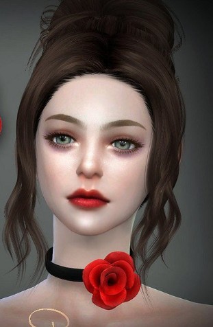 模拟人生4精致玫瑰花项圈MOD