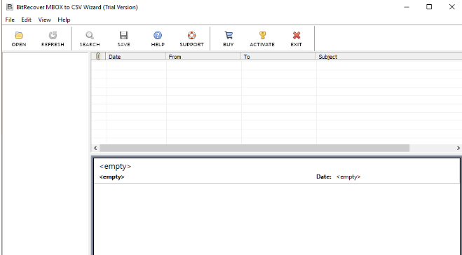 BitRecover MBOX to CSV Wizard