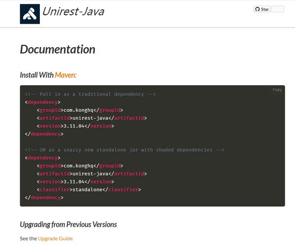 Unirest(HTTP请求库)